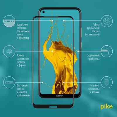 Стекло защитное Piko Full Glue Nokia 3.4 (1283126511530) Винница