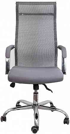 Офисное кресло руководителя Tehforward Afina хром Anyfix Серый Киев