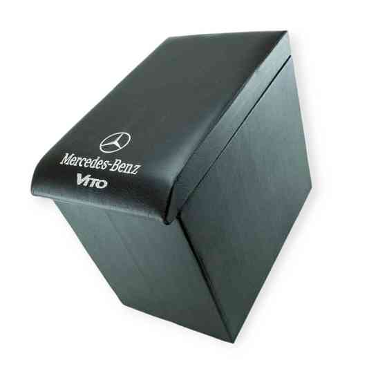 Подлокотник mercedes vito mini черный с вышивкой (кожзам) Мукачево