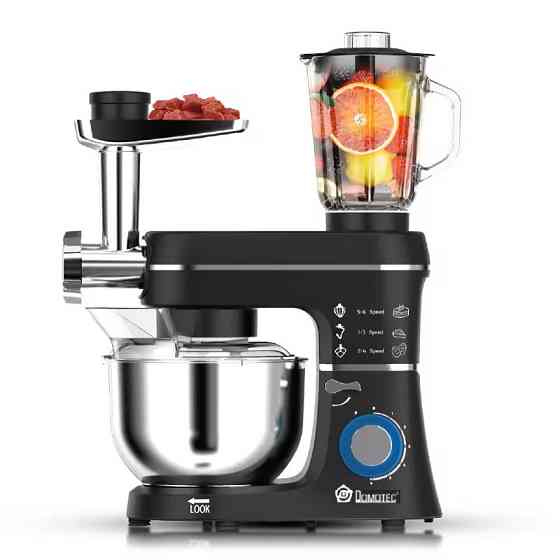 Кухонный комбайн 3 в 1 Domotec R 6676B 10L 5 скоростей, режим реверс, для измельчения, резки и терки Киев