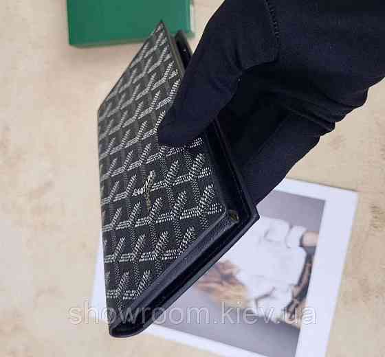 Чоловічий гаманець Goyard (099) Lux black Київ