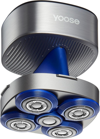 Уценка Электрическая бритва для головы Yoose H5 Silver мужская роторная бритва для лысых 5 плавающих головок IPX7 серая Киев