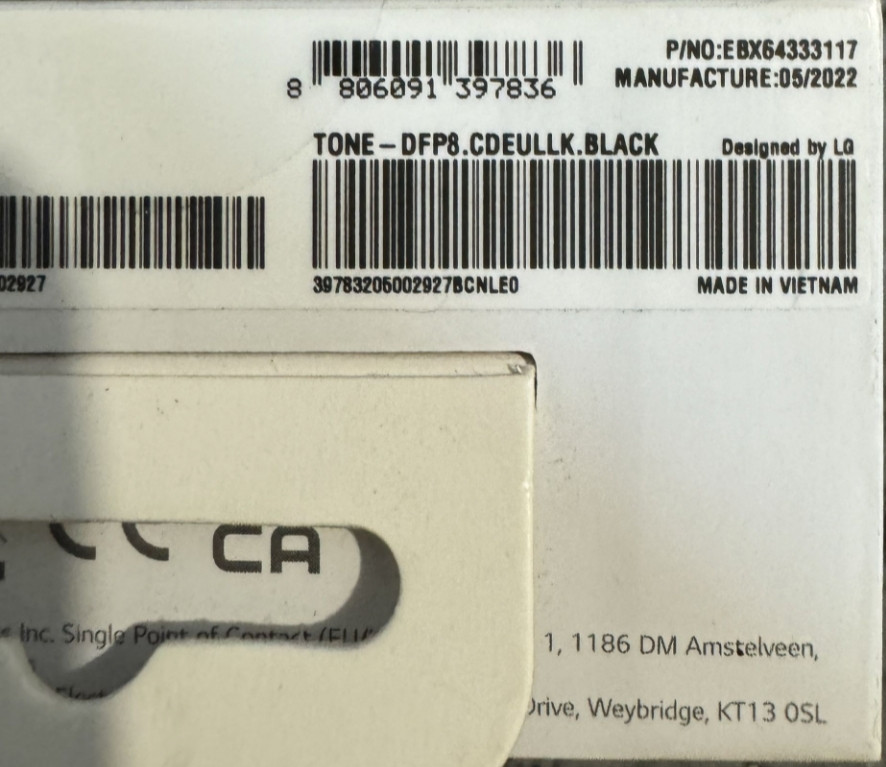 Наушники TWS LG TONE Free FP8 Киев - изображение 1