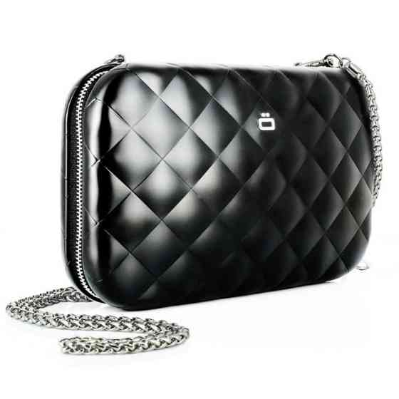 Клатч-сумка на молнии Ogon Quilted ledy bag (20.5 х 12.5 см) Черный Киев