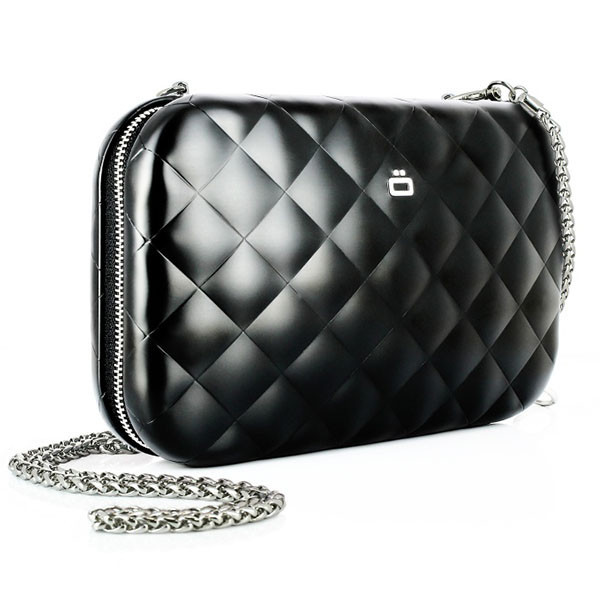 Клатч-сумка на молнии Ogon Quilted ledy bag (20.5 х 12.5 см) Черный Киев - изображение 1