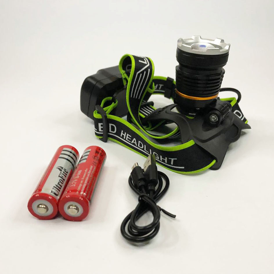 Фонарь налобный аккумуляторный светодиодный с зарядкой, Налобный фанарь, Тактический фонарь на голову RM-10 Киев - изображение 5