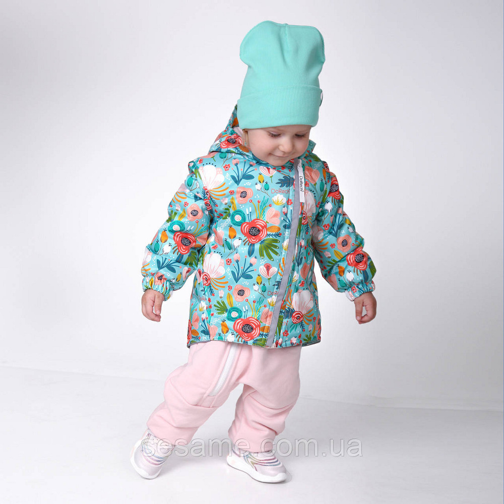 Дитяча Куртка-жилетка 2 в 1 демісезонна Казкові квіти Харків - фото 3