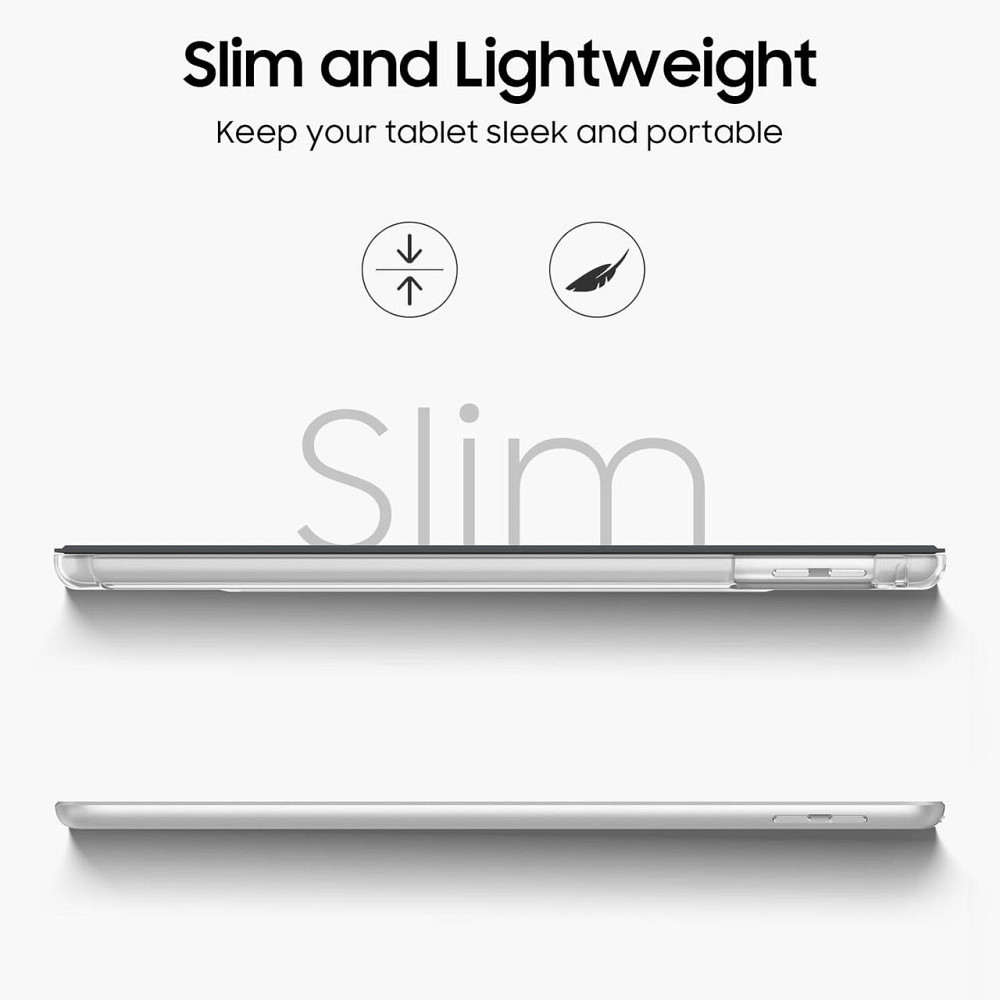 Чохол для iPad Air 2 2014, iPad Air 2013 9.7", ультратонкий, прозора задня панель, функція сну та пробудження, сірий Київ - фото 7