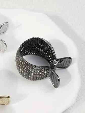 Затискач для волосся Чорний Сміла