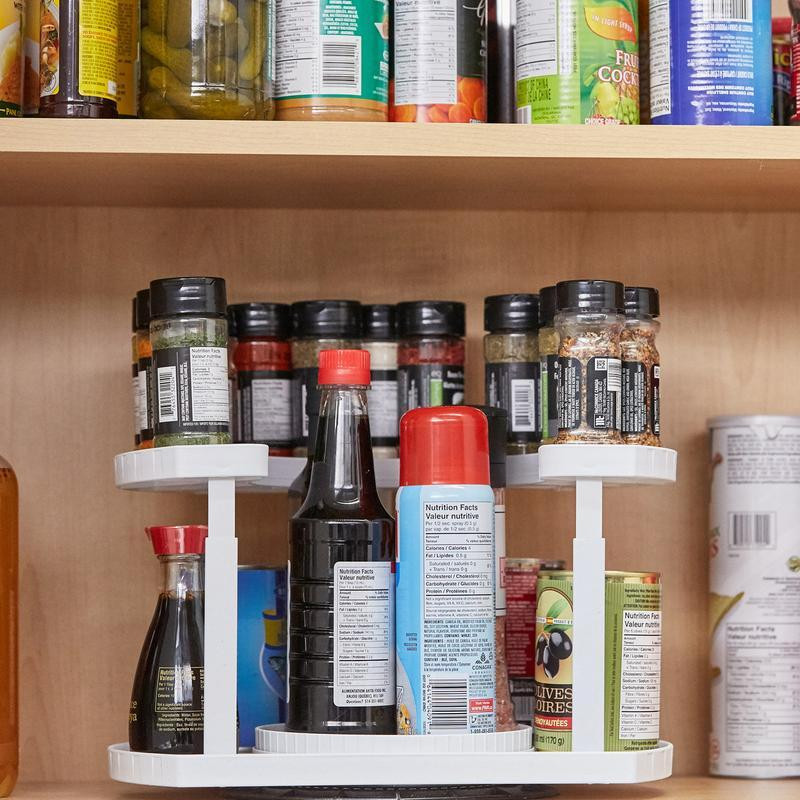 Двухуровневая Spice Spinner Two-Tiered Spice Organizer органайзер для специй, регулируемая высота Одесса - изображение 3