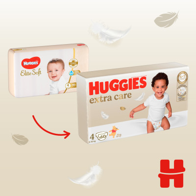 Подгузники Huggies Extra Care 4 (8-16 кг) 60 шт (5029053578118) Винница - изображение 10