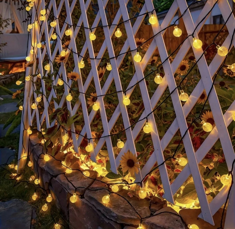 Вулична гірлянда на сонячній батареї з датчиком день/ніч 12 см 100 LED Смела - изображение 6