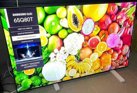 Телевізор Безрамний: 65" 120 Гц. 4К QLED , Samsung, Smart 65Q80T. Харків