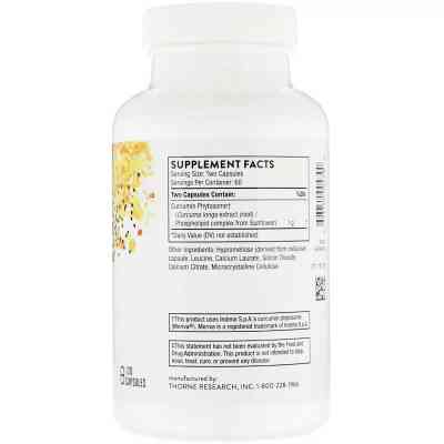 Антиоксидант Thorne Research Фітосоми куркумін 500-SF, Curcumin Phytosome Meriva, 120 гел (THR-00479) Вінниця
