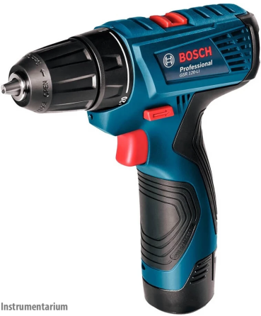 Професійний набір акумуляторного інструменту Bosch GSR 120-LI + GDR 120-LI : з АКБ 12V 2 Ah-2 шт, дриль-шурупокрут, гайкокрут Київ