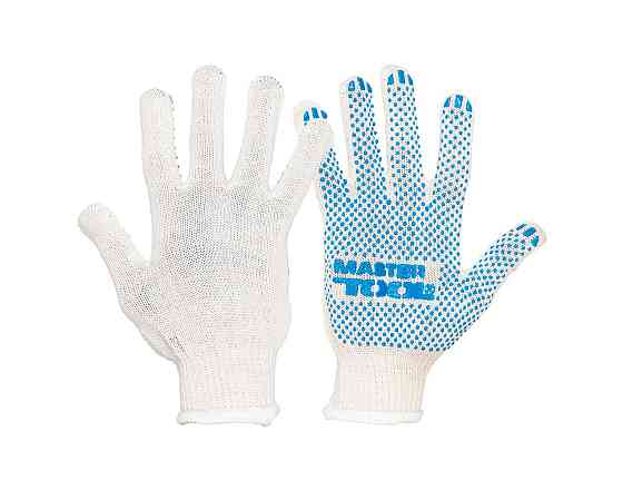 MASTERTOOL Рукавички трикотажні MASTERTOOL STANDART ПВХ-крапка 70% бавовна/30% поліестер 10 кл Киев