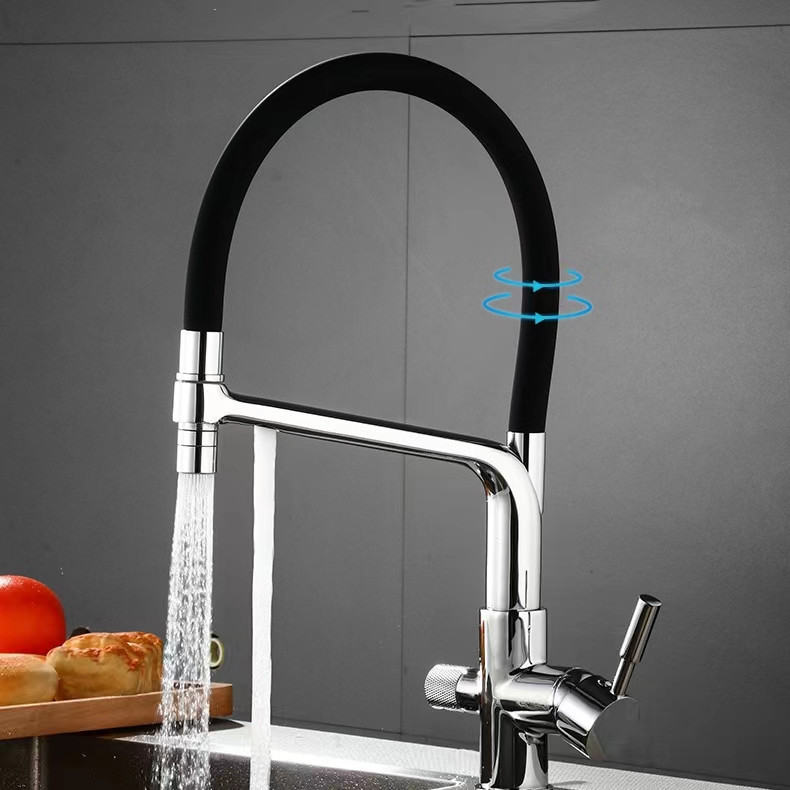 Змішувач для кухні Mixxus Premium BAROLO 021 із підключенням під фільтр латунь/хром (MI5926) Чернівці - фото 5