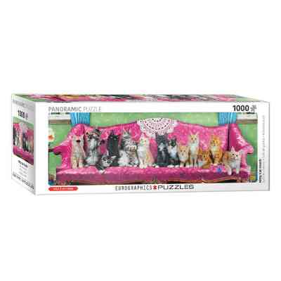 Пазл Eurographics Коти на кушетці, 1000 елементів панорамний (6010-5629) Вінниця