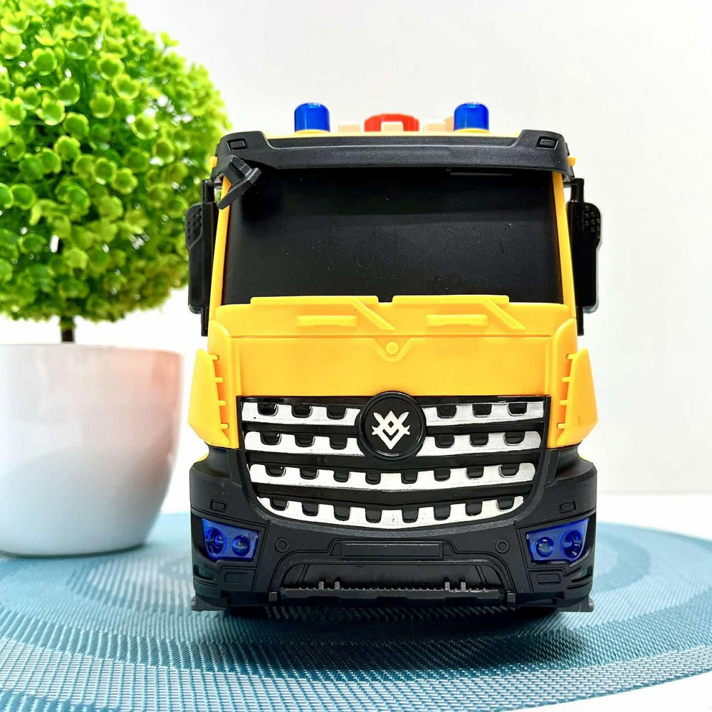 Спецтехніка машинка Самоскид світло звук інерційний механізм рухомий кузов Жовтий (687-54C) Чернігів - фото 5