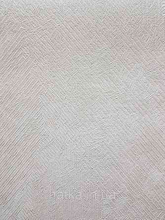 Шпалери метрові вінілові на флізеліні Sintra Structure під штукатурку мазки смужки білі з глянцем 448816 Київ