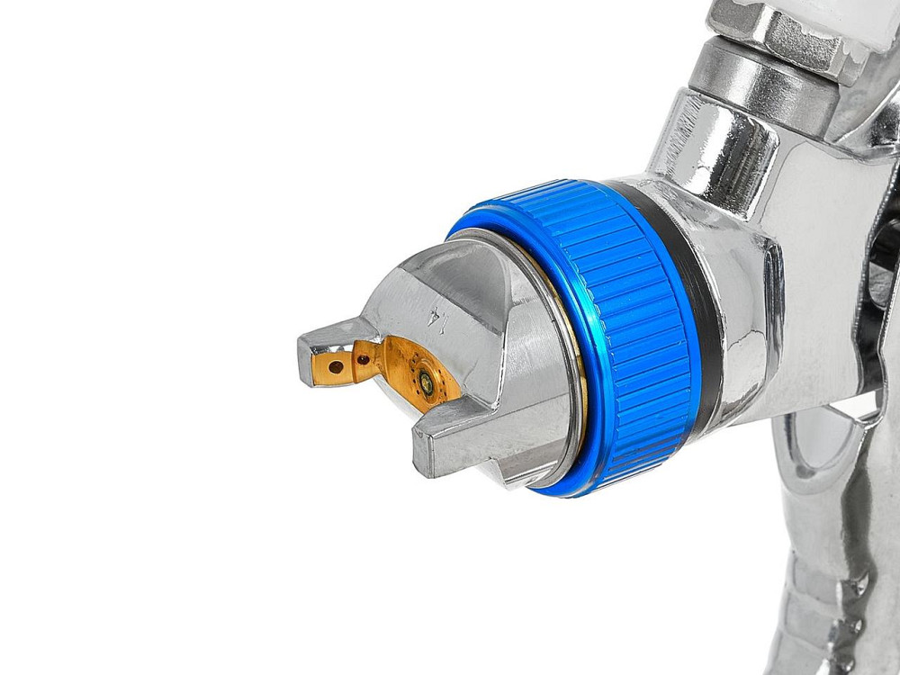 Пульверизатор "GeKo" profi HVLP з чотирма соплами (1,4; 1,7; 2,0; 2,5 мм), бачок верхній 600 мл Стрый - изображение 4