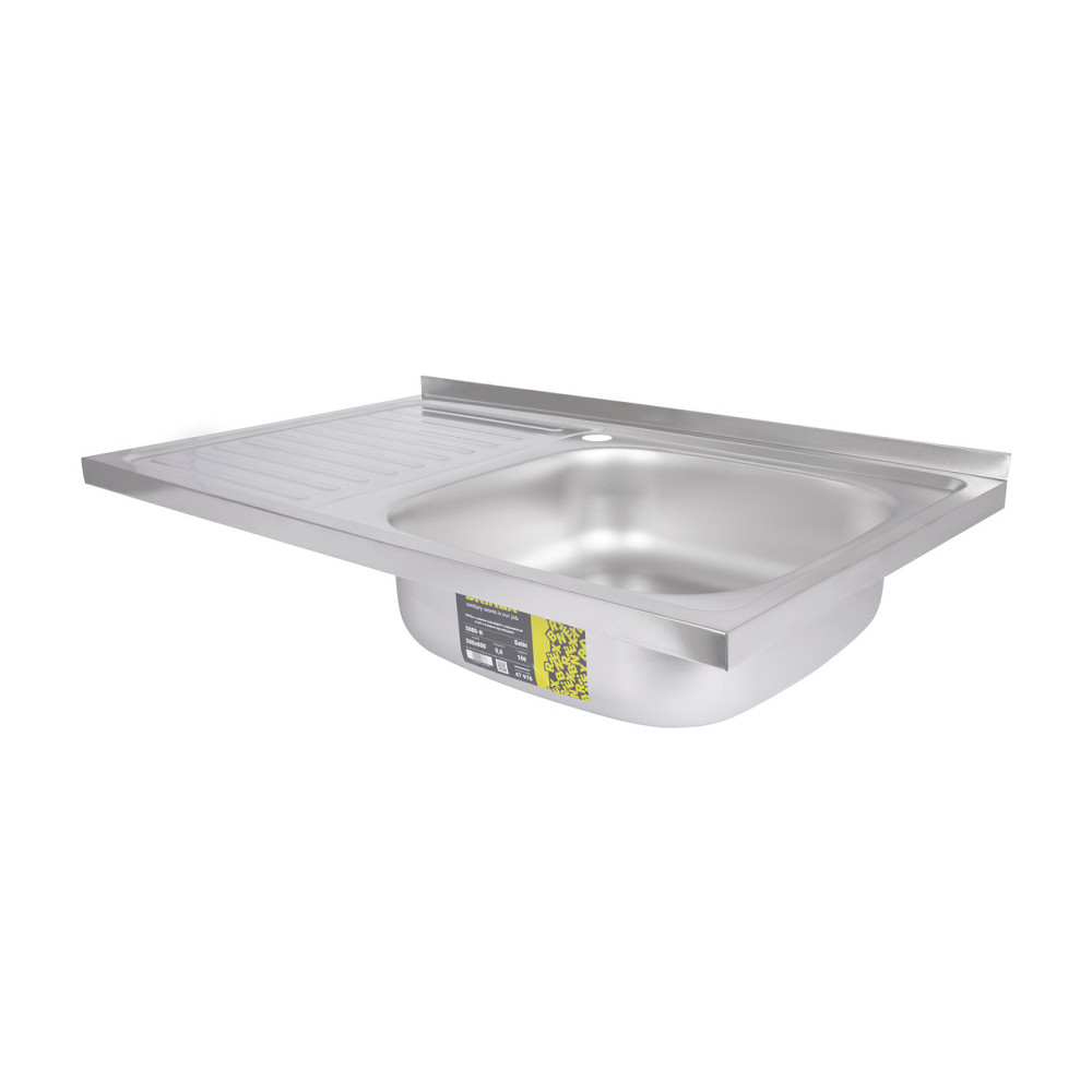 Кухонная мойка Brinex 5080-R 0,6 мм Satin (BRIN5080RSAT06) Киев - изображение 4