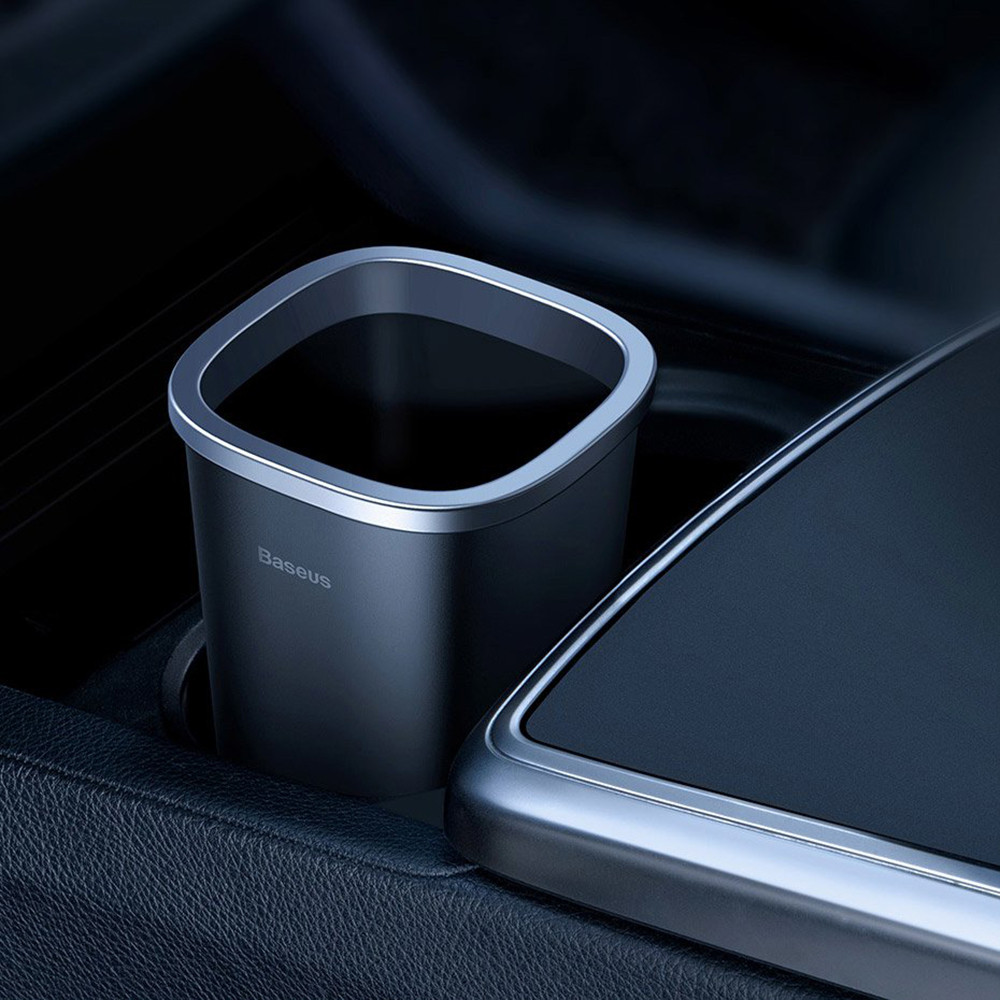 Автомобільний контейнер для сміття Baseus Dust-free Trash Can CRLJT-A01 (Чорний) Николаев - изображение 7