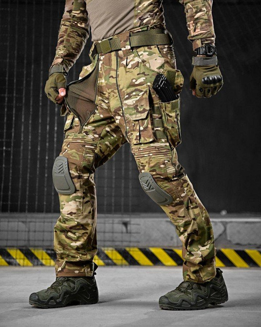 Летние штурмовые штаны с наколенниками мультикам Одесса - изображение 12