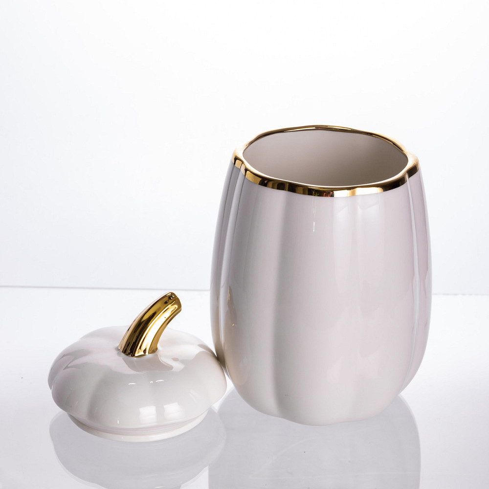 Yiwu Банка для зберігання Гарбуз порцелянова 2 л з кришкою HP-26-4 Коломыя - изображение 2