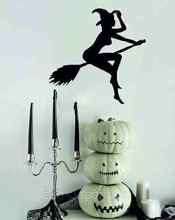 Декоративное настенное Панно «Ведьма на метле», Декор на стену Киев