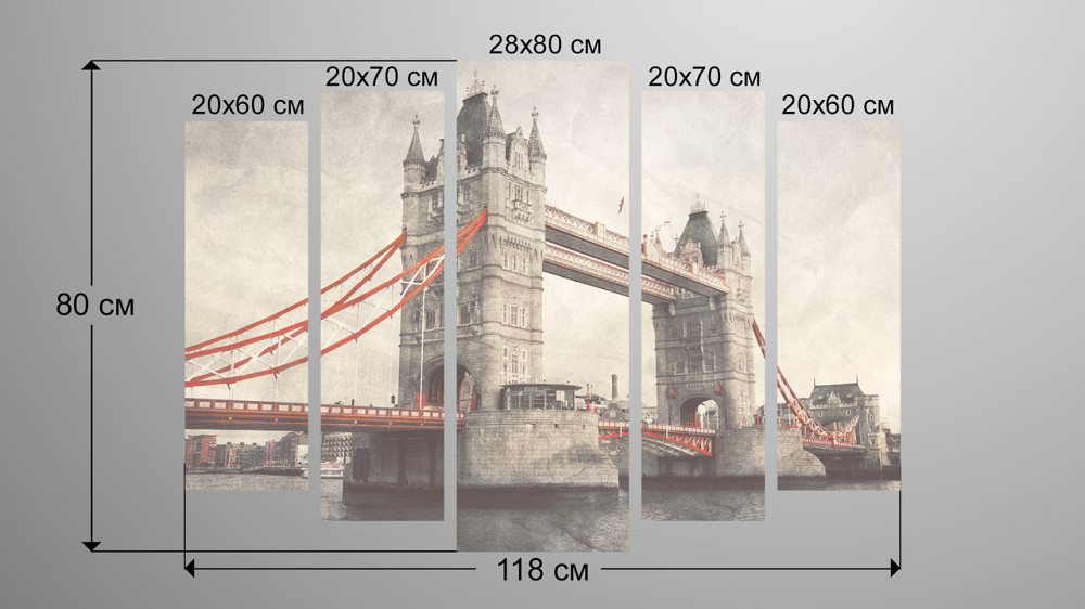 Модульна картина Лондон Art-95_5 Київ - фото 3