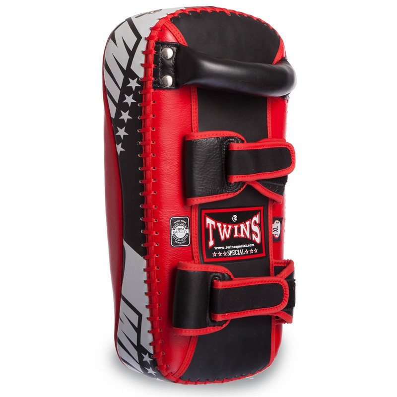 Пады для тайского бокса Тай-пэды TWINS FKPL2-43-M размер 37х19х9 см красный Киев - изображение 2