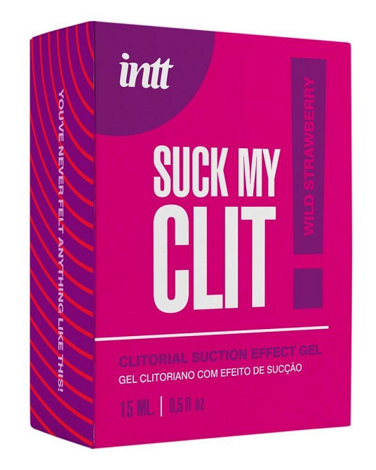 Смоктайзер для клітора Intt Suck My Clit Wild Strawberry (15 мл), полуниця, гель з ефектом посмоктування Sex Aura Київ - фото 4