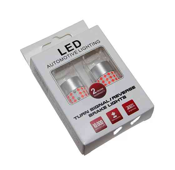 Комплект світлодіодних ламп LED Qline 7443 (W21/5W) Red CANBUS (2шт) 12V Харків