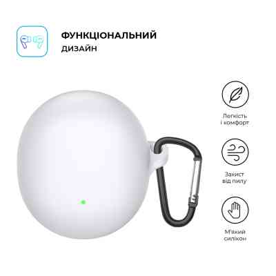 Чехол для наушников Armorstandart Hang Case для OPPO Enco Air3 White (ARM79941) Винница