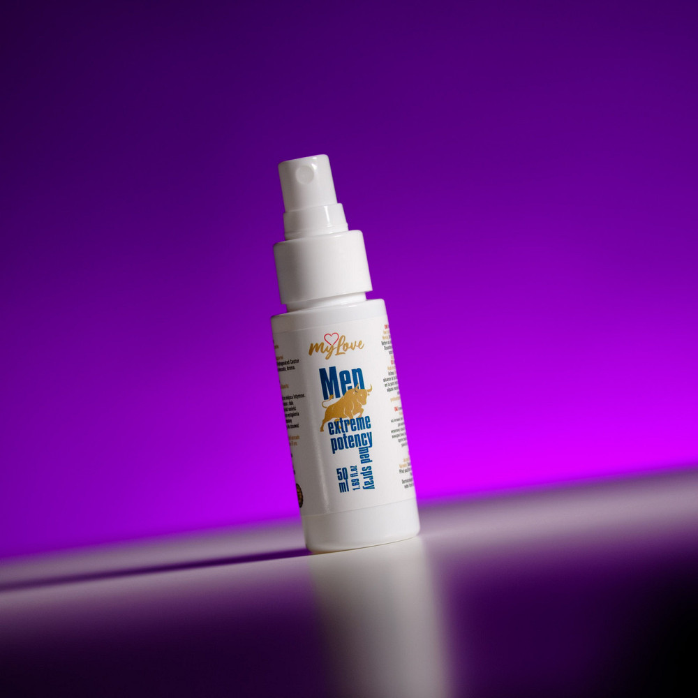 Інтимний спрей-лубрикант для чоловіків - MyLove Man Extreme Potency Med Spray, 50 мл Sex Aura Київ - фото 4