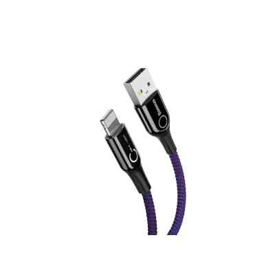 Дата кабель USB 2.0 AM to Lightning 1.0m 2.4A purple Baseus (CALCD-05) Винница
