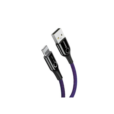 Дата кабель USB 2.0 AM to Lightning 1.0m 2.4A purple Baseus (CALCD-05) Вінниця - фото 2