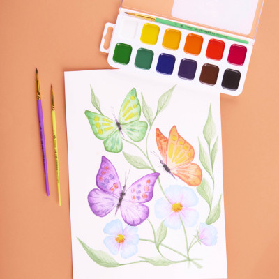 Акварельные краски Yes Orange Line 12 кольорів б/п (110299) Винница - изображение 8