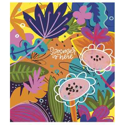 Зошит Школярик Summer is Here 80 аркушів лінія (080-3225L) Вінниця