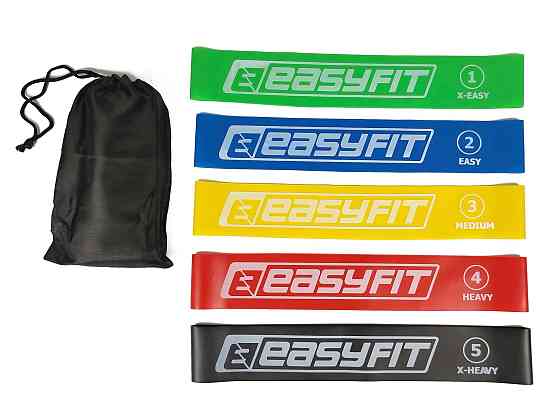 EasyFit Гумові кільця для фітнесу EasyFit набір 5 шт Коломыя