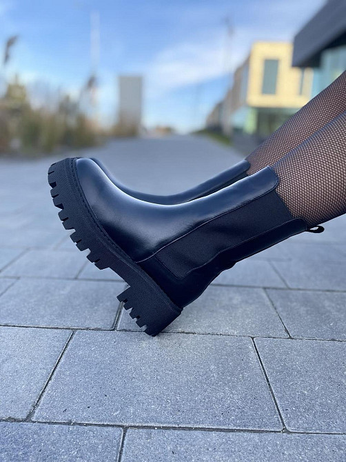 Черевики жіночі GREMMY чорні натуральна шкіра зима висота 20 см (607/1) Коломия - фото 5