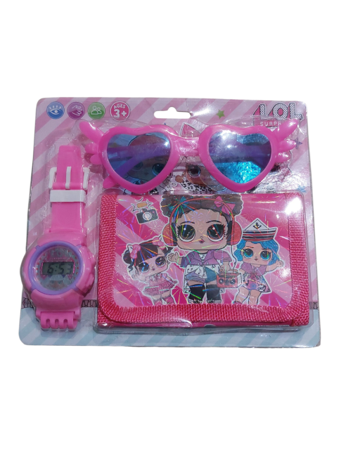 Набор детских аксессуаров Лола часы кошелек очки one size разноцветный Киев - изображение 1