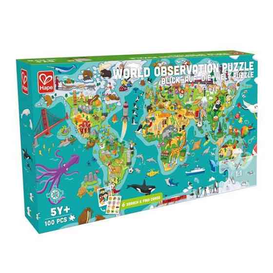 Пазл-игра Hape Карта мира 105 эл. (E1626) Харьков