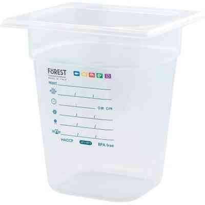 Гастроемкость FoREST серія "Gastronorm" з поліпропілену GN 1/6 h 200 мм 2,8 л (241690) Винница