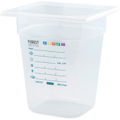 Гастроємність FoREST серія "Gastronorm" з поліпропілену GN 1/6 h 200 мм 2,8 л (241690) Вінниця - фото 1