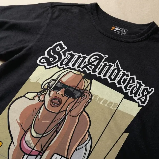 Футболка чоловіча з  принтом GTA San Andreas #1 Розмір 48 Anime0883 Дніпро - фото 3