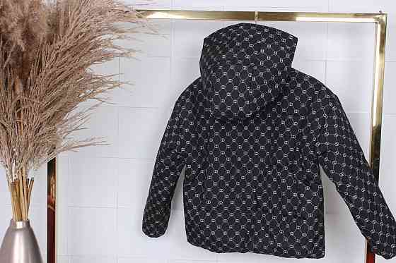 Демисезонная курточка для девочки оверсайз черная 116,122,128,134,140 Николаев