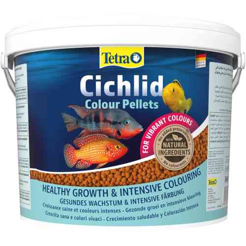 Корм Tetra Cichlid Colour для всіх цихлід для яскравості забарвлення гранули 10 л/3,6 кг Київ