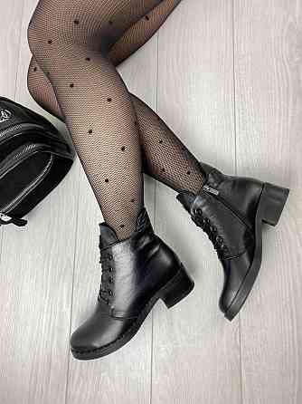 Черевики жіночі M.KRAFT чорні натуральна шкіра висота каблука 4см розмір 39 (2514) Коломыя